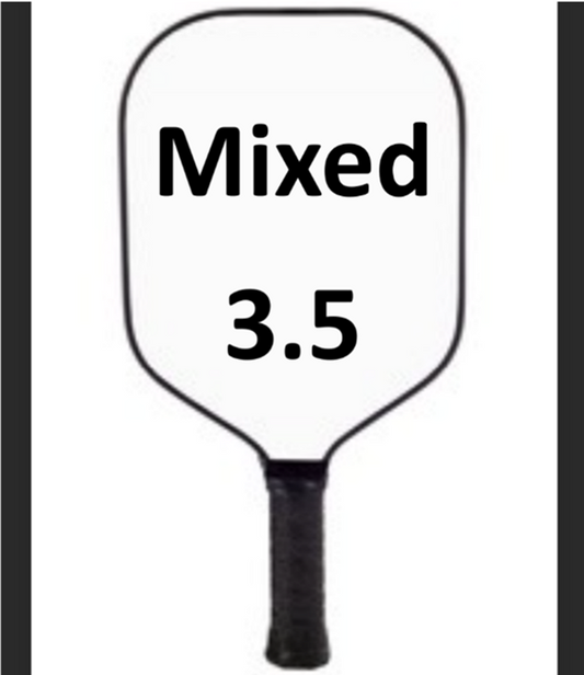 Mixed 3.5 Doubles at Nottinghamshire Pickleball Tournament. Sunday April 14th 2024.