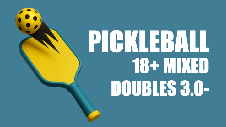 18+ Mixed Doubles 3.0- Division on Sunday, 18th January 2026